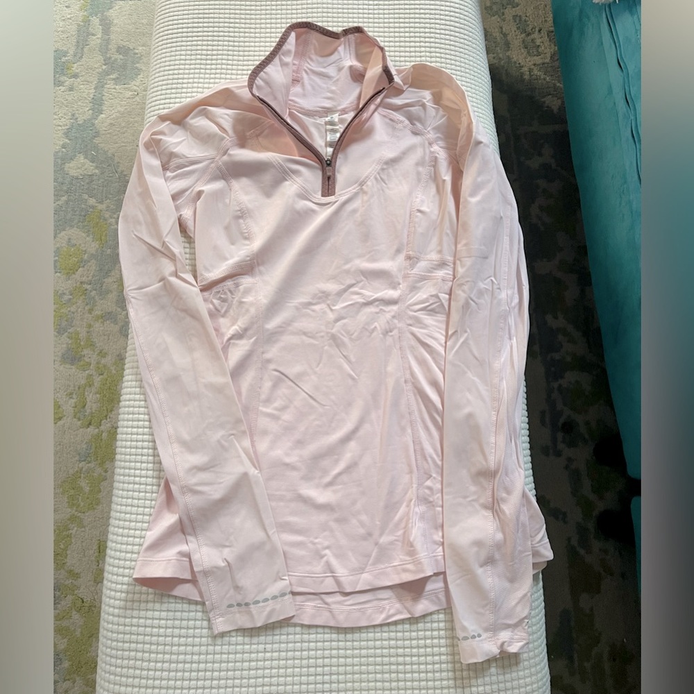 Lululemon | Half Zip | Light Pink w/ exclusive trim
